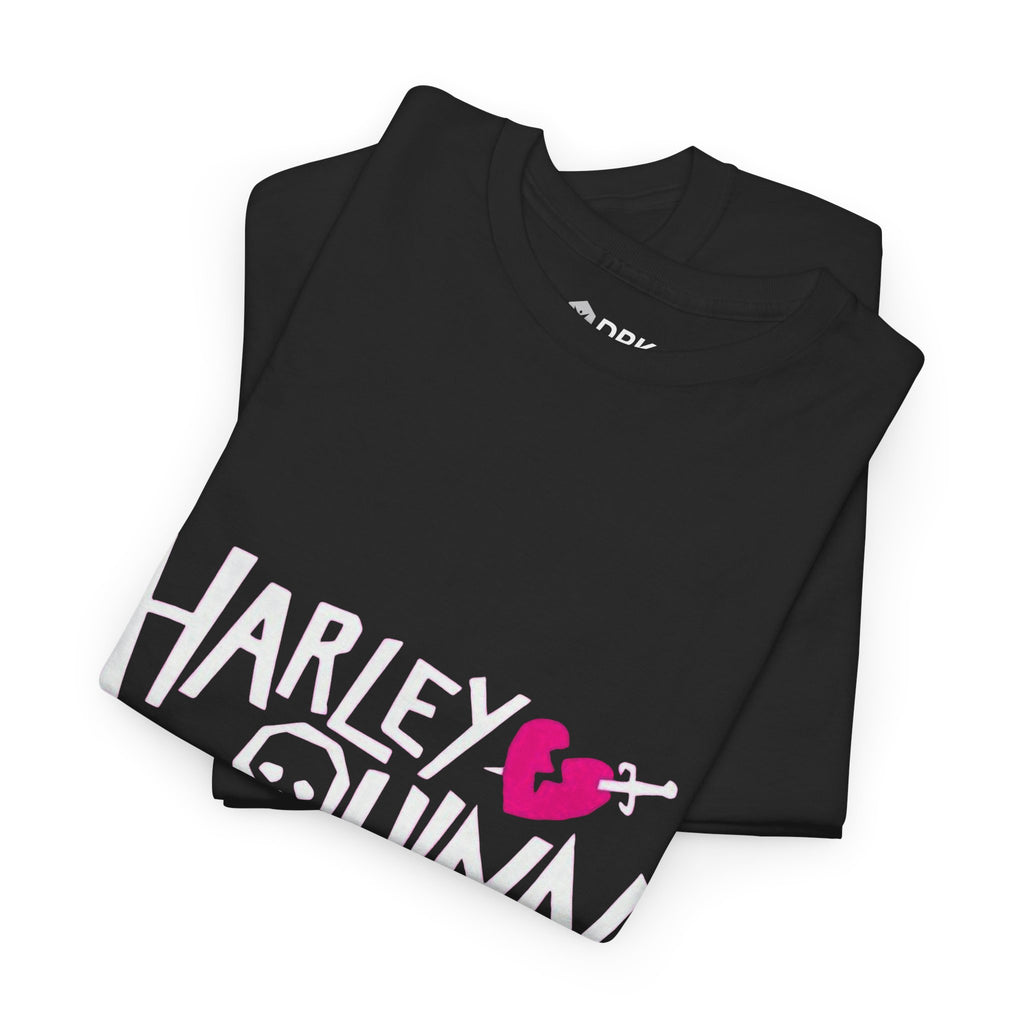 Harley Quinn Skull Heart Shirt – DC Comics Villain Graphic Tee