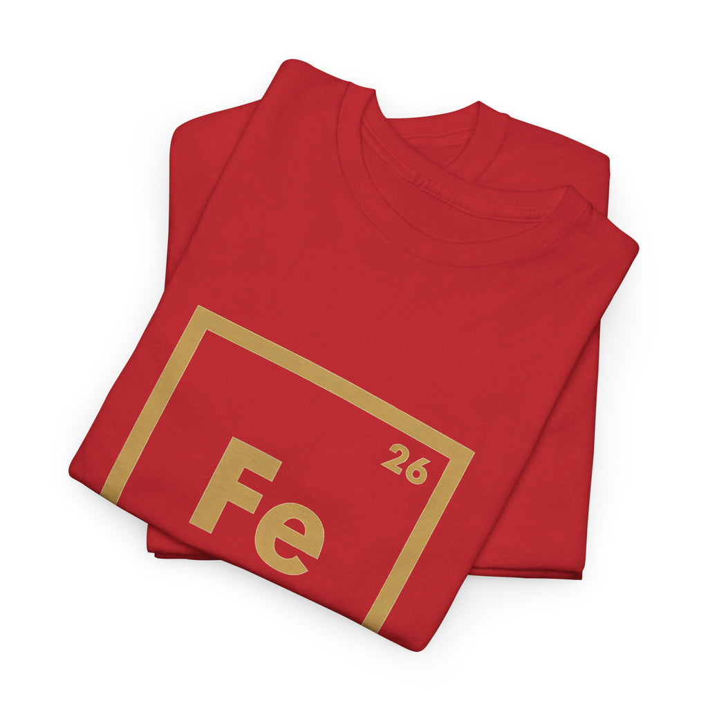 Fe Man The Periodic Avenger T-Shirt — Iron Man Nerds T-Shirt