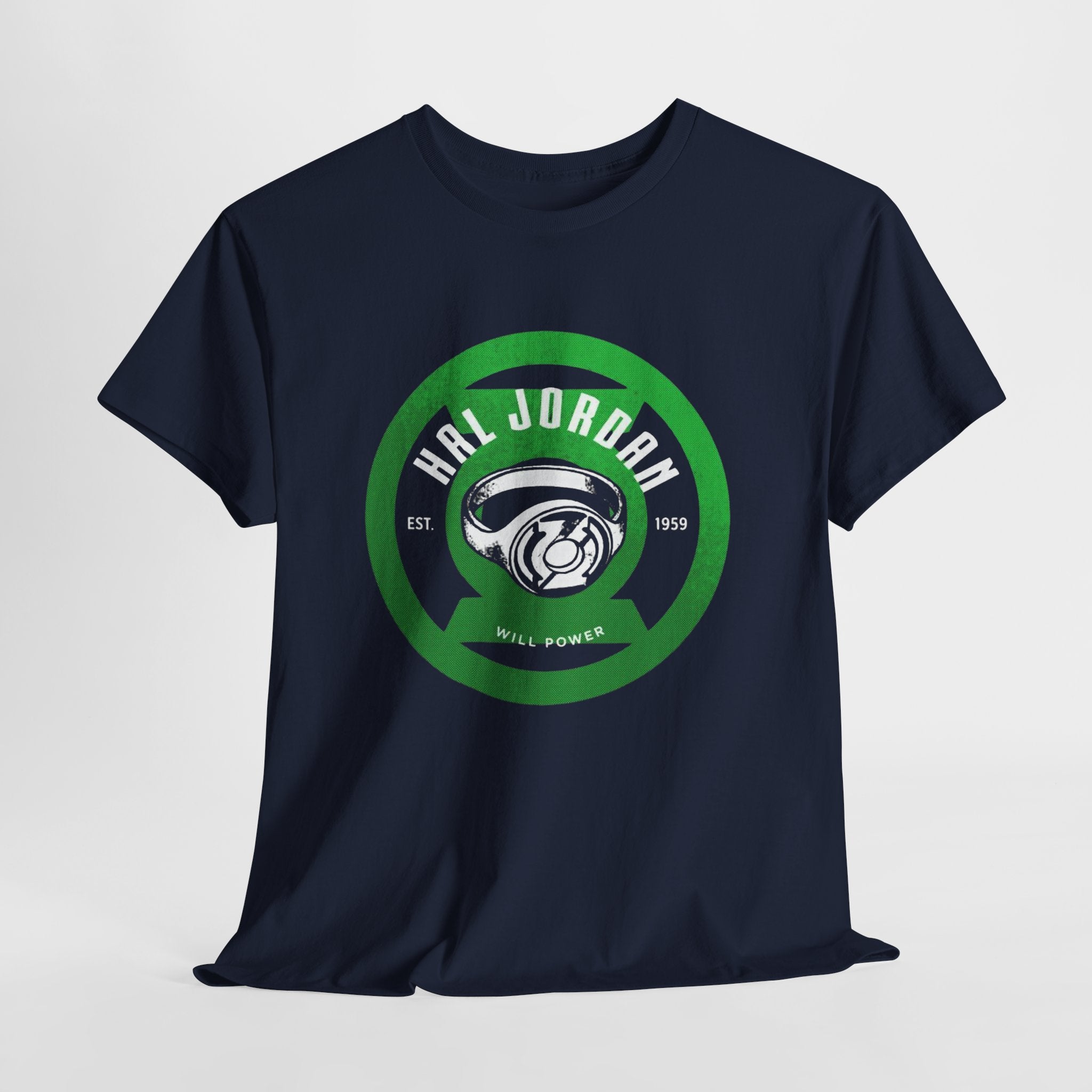 Green Lantern Hal Jordan Retro Logo Basketball T-Shirt