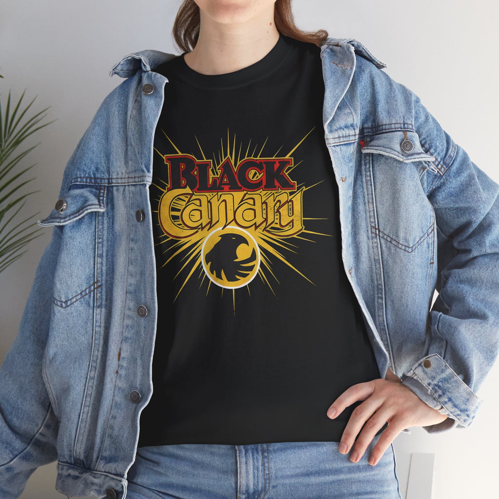 Black Canary Logo T-Shirt — Dinah Lance Justice Society of America Tee