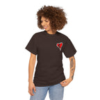 Harlequin Heart Tee — Joker-Inspired Playing Card Graphic T-Shirt