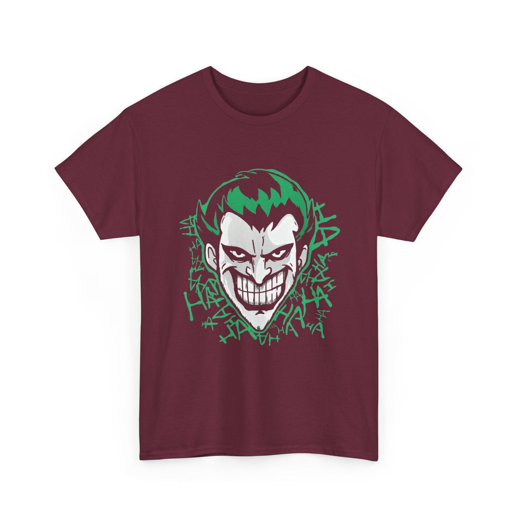 Joker Smile Graphic T-Shirt – Dark Villain Green Grin Unisex Tee