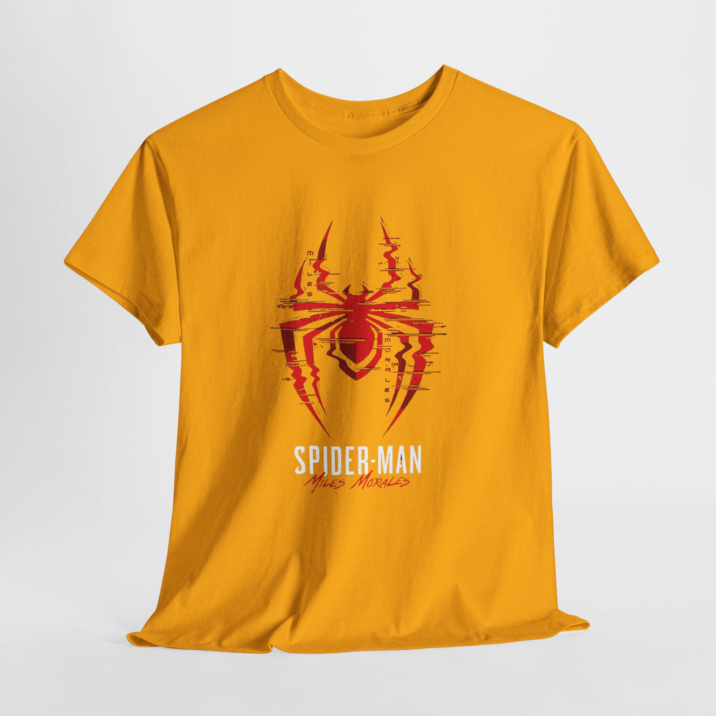 Marvel Spider-Man Miles Morales Glitch T-Shirt – Gamer Style Streetwear Tee