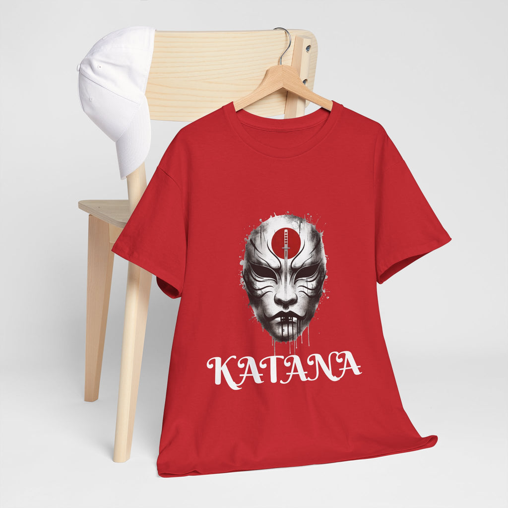 Samurai Mask T-Shirt — DC Katana Japanese Warrior Face Tee