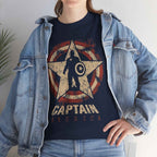 Captain America Vintage Star Shield Unisex T-Shirt