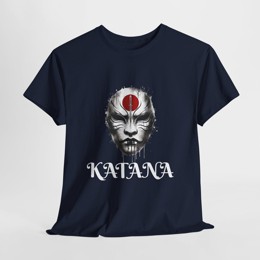 Samurai Mask T-Shirt — DC Katana Japanese Warrior Face Tee