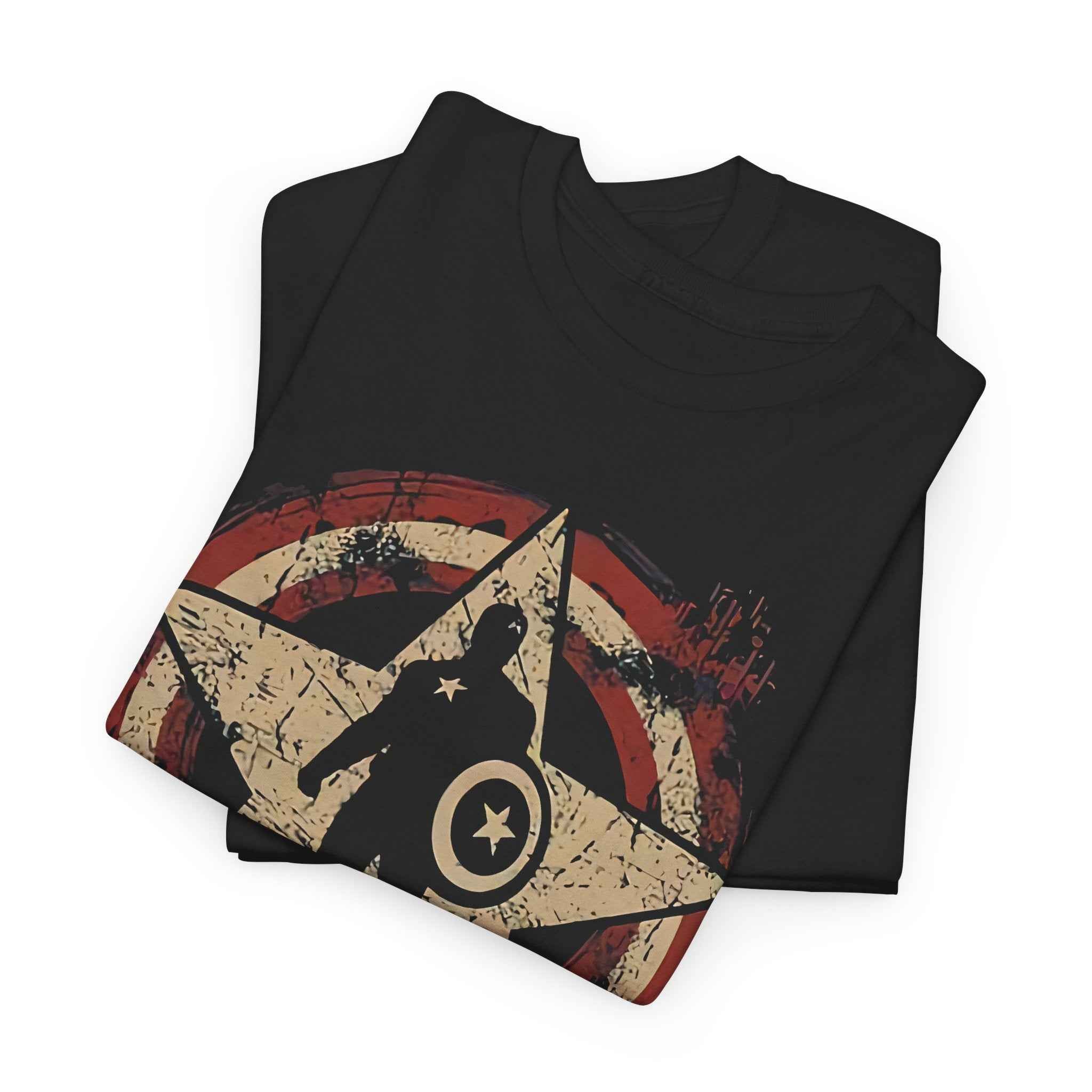 Captain America Vintage Star Shield Unisex T-Shirt
