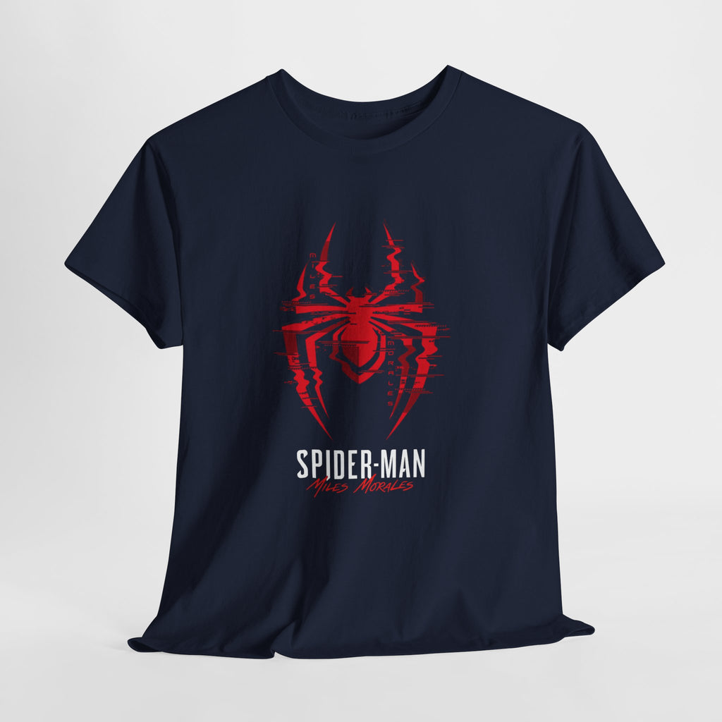 Marvel Spider-Man Miles Morales Glitch T-Shirt – Gamer Style Streetwear Tee
