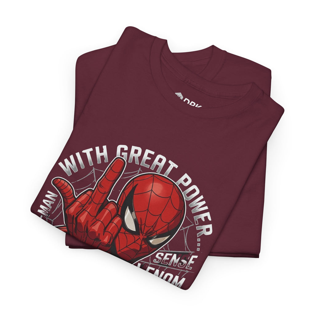 Marvel Spider-Man 'Gives the Finger' Comic Tee — Web-Slinger Graphic T-Shirt