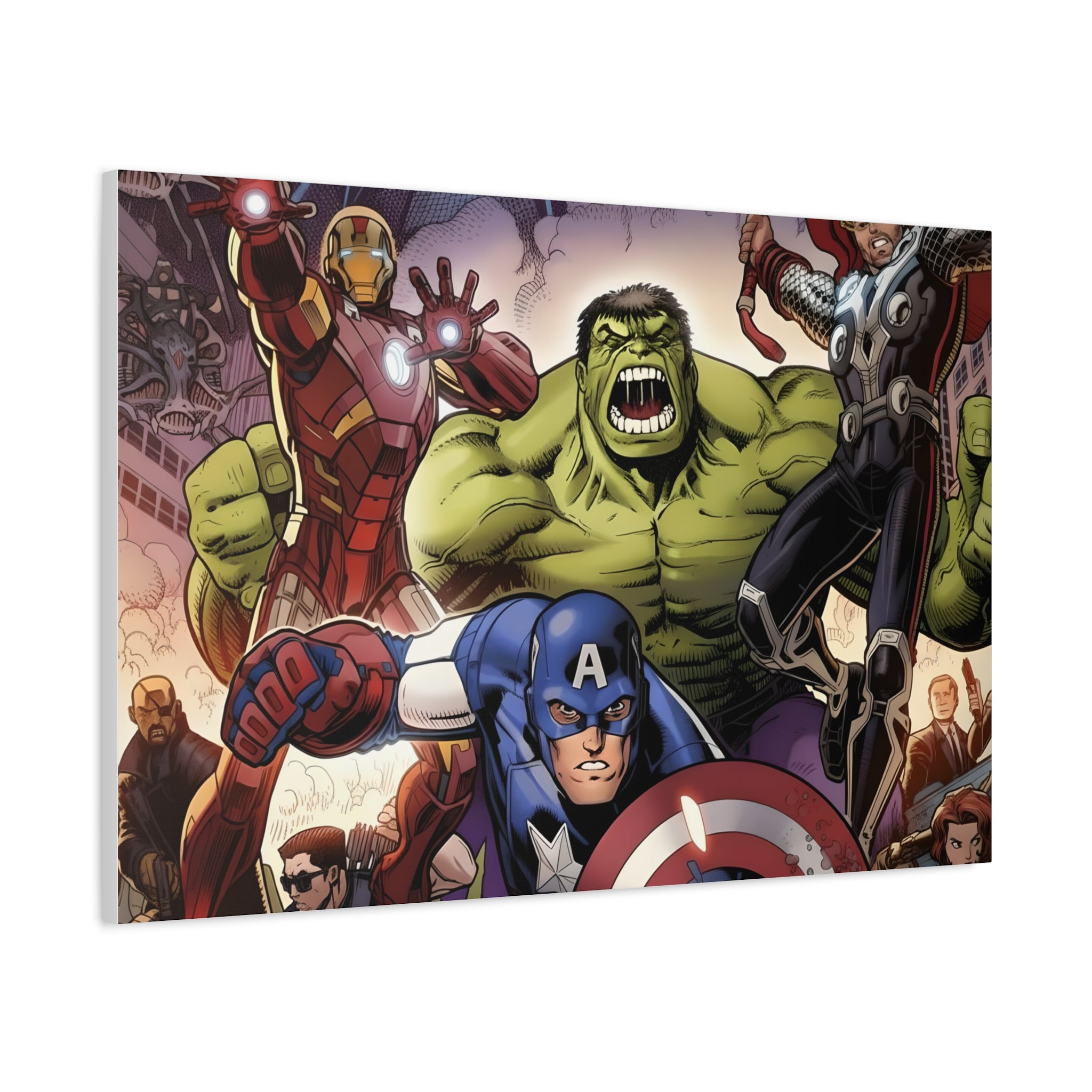 Superhero Canvas Art - Avengers Wall Decor