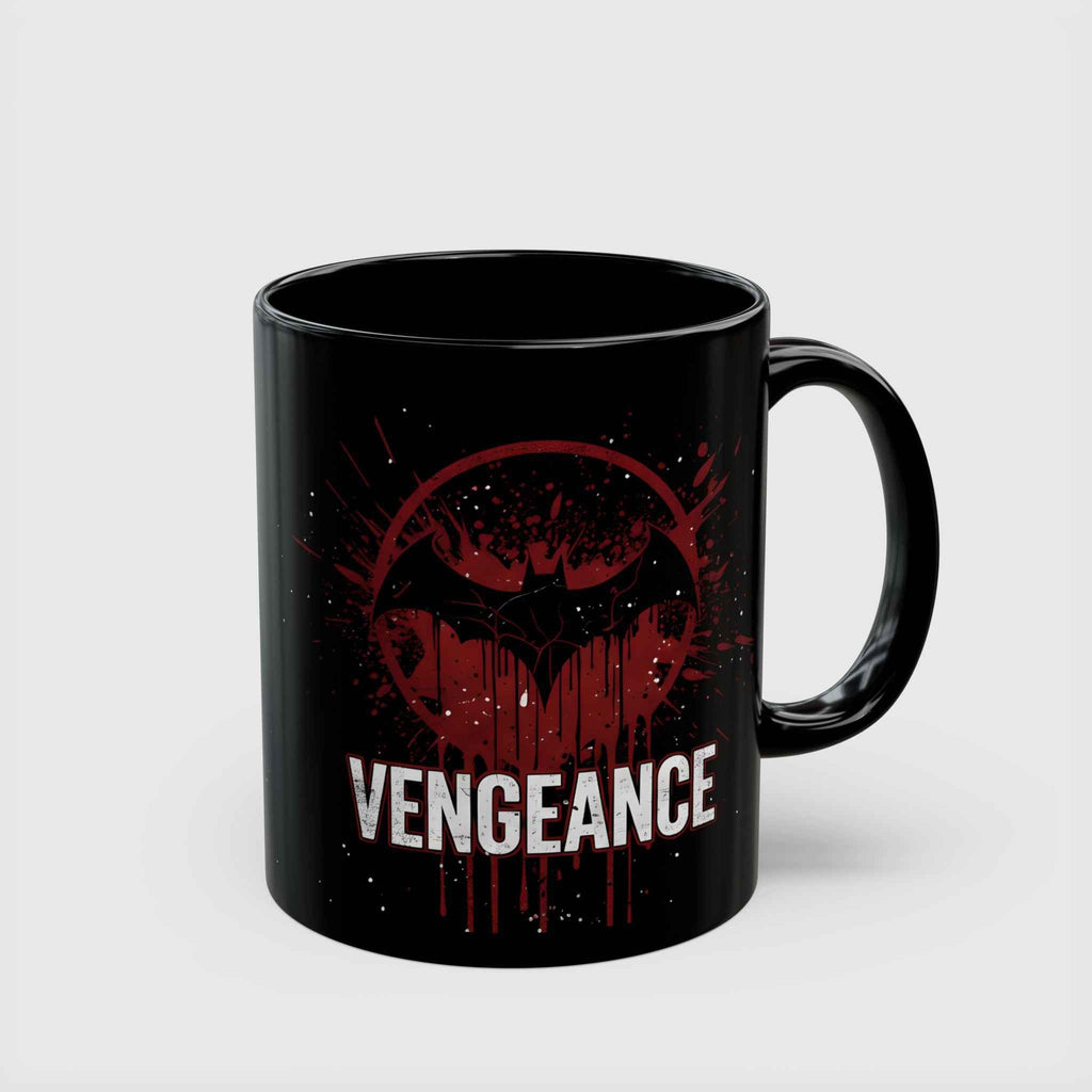 Batman Vengeance Blood Splatter Black Ceramic Mug