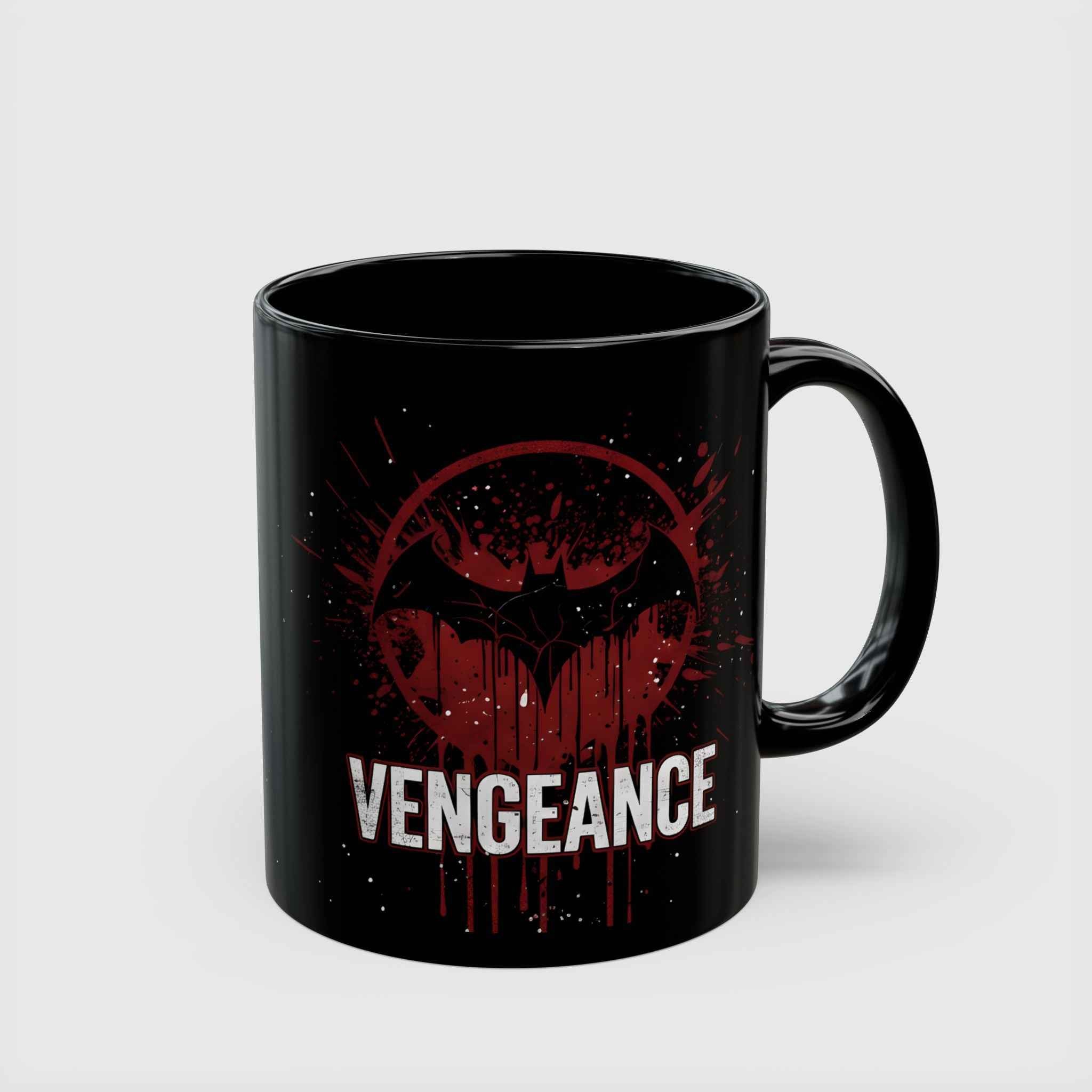 Batman Vengeance Blood Splatter Black Ceramic Mug