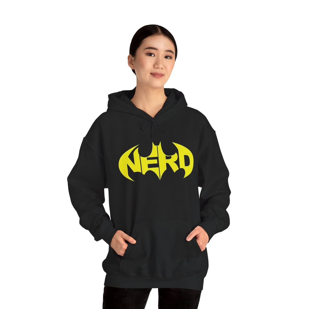 Nerd Batman Yellow Graphic Unisex Streetwear Hoodie