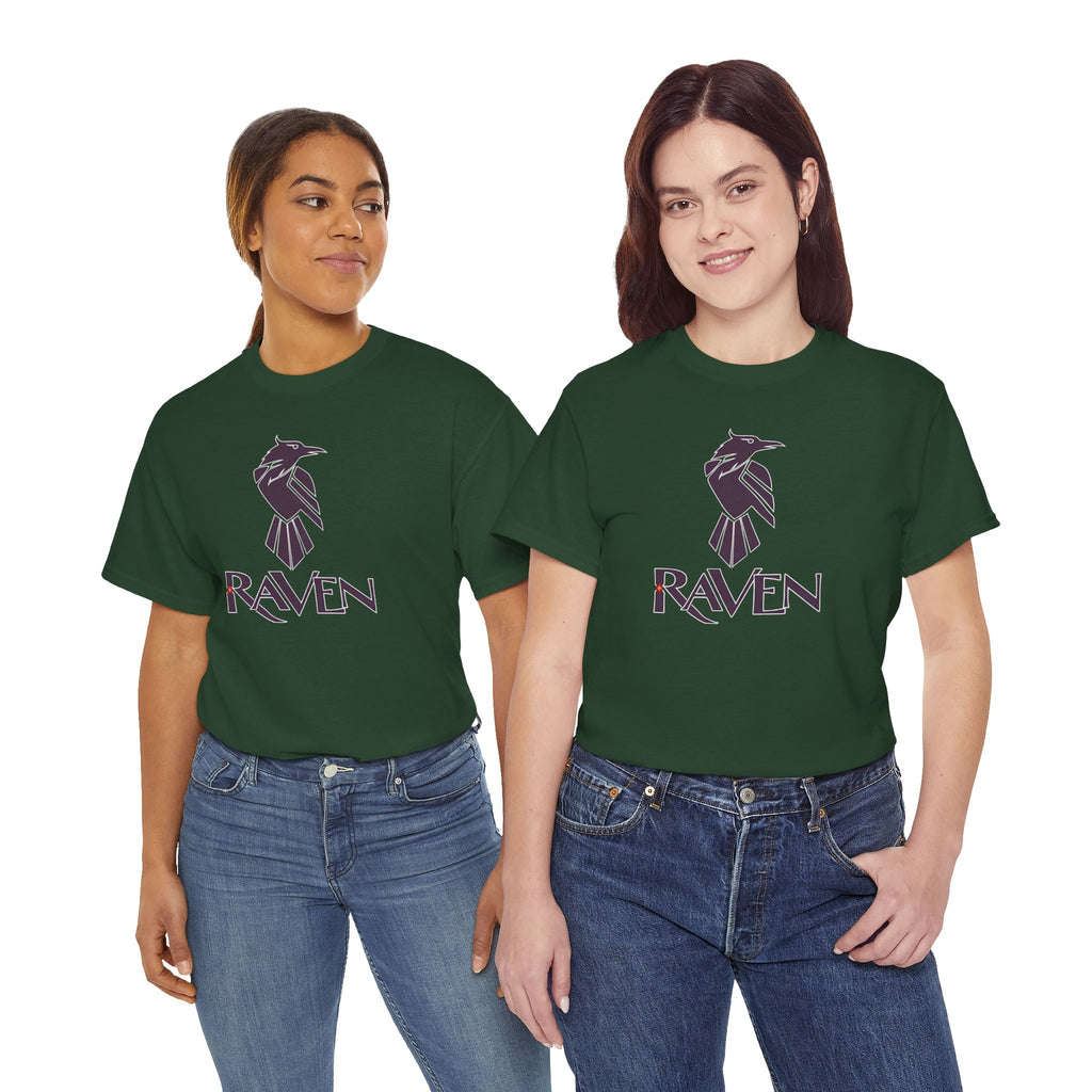 Teen Titans Raven Graphic Tee — Purple Geometric Raven Shirt