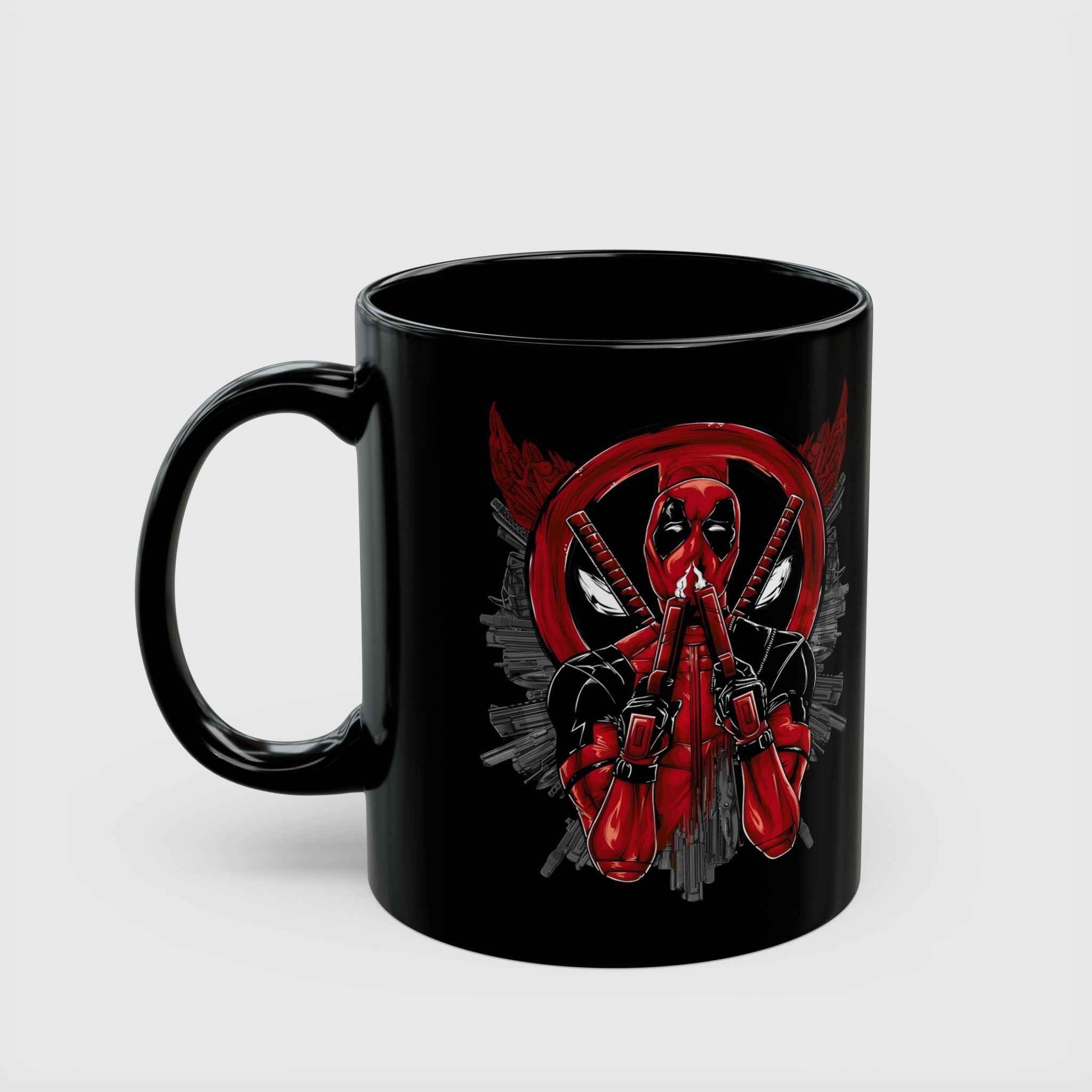 Deadpool Merc with a Mouth Black Comic Mug