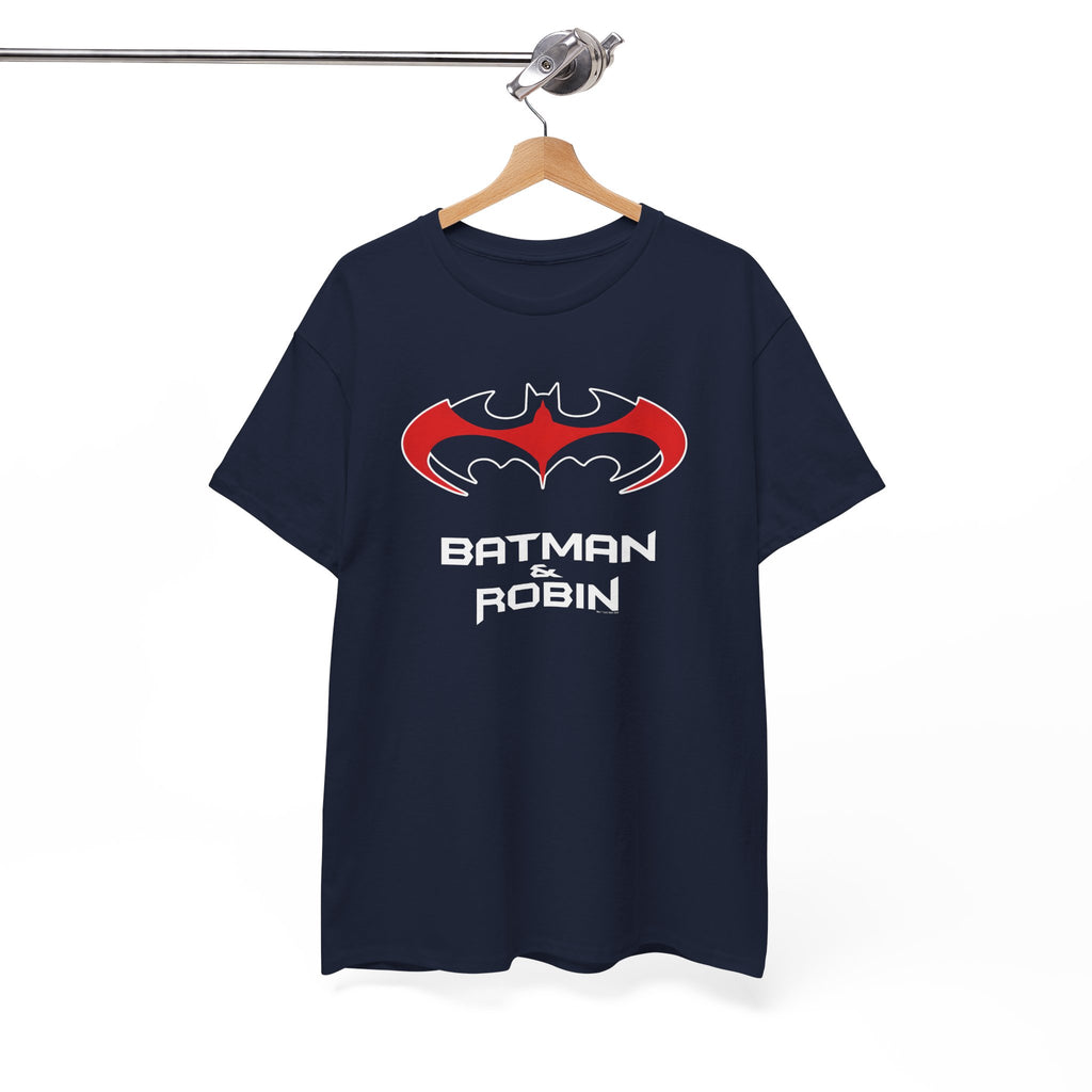 Batman & Robin 1997 Red Bat Emblem T‑Shirt - Batfamily shirt - George Clooney 90s Batman movie shirt