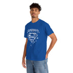 Man of Steel Metallic Logo T-Shirt — Shattered Chrome Superman Unisex Tee