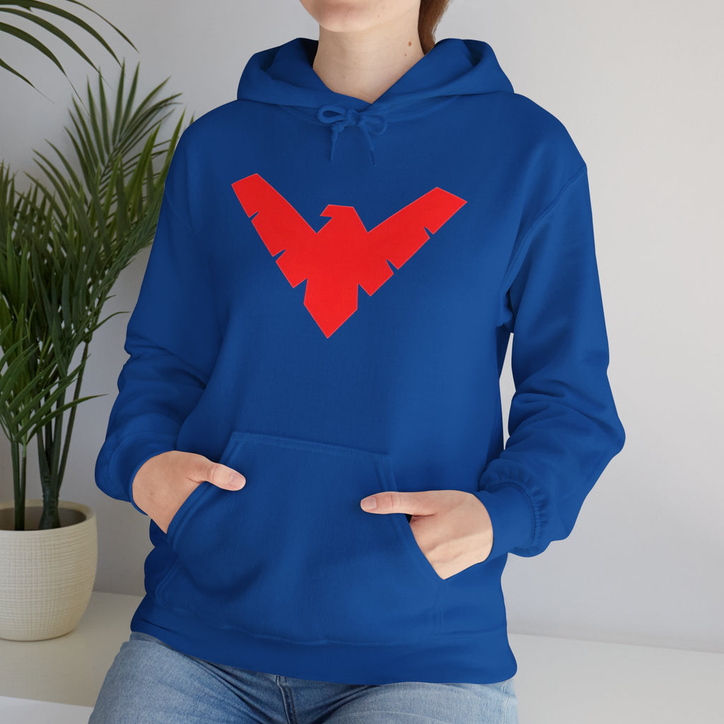 Nightwing Red Emblem Hoodie — DC New 52 Comic Logo Sweatshirt