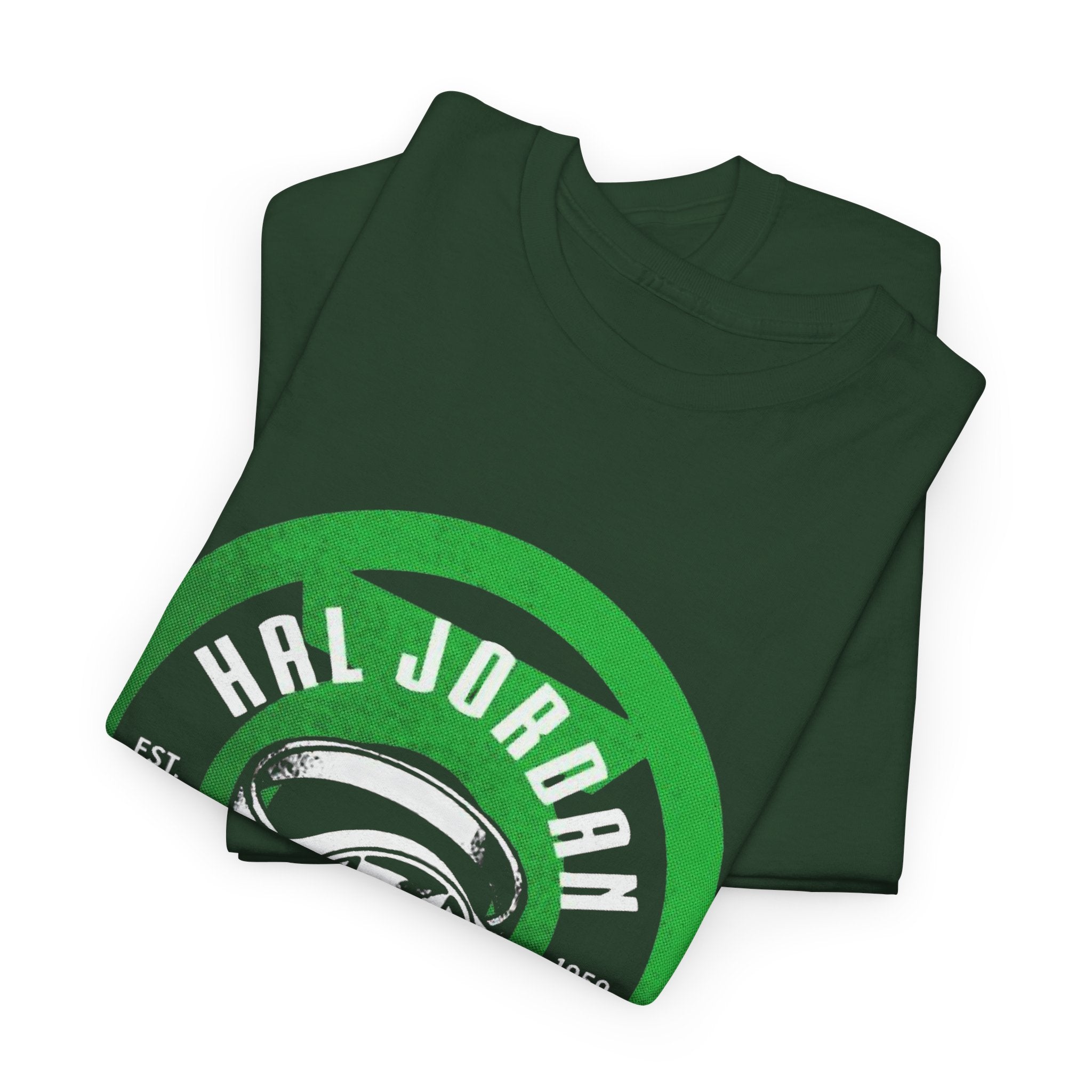 Green Lantern Hal Jordan Retro Logo Basketball T-Shirt