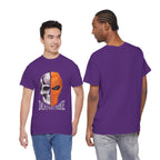 DC Deathstroke Skull Graphic T-Shirt — Slade Wilson Half-Mask Tee