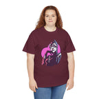 Catwoman Neon Heart Retro Comic T-Shirt — Catwoman Anti-Hero Tee