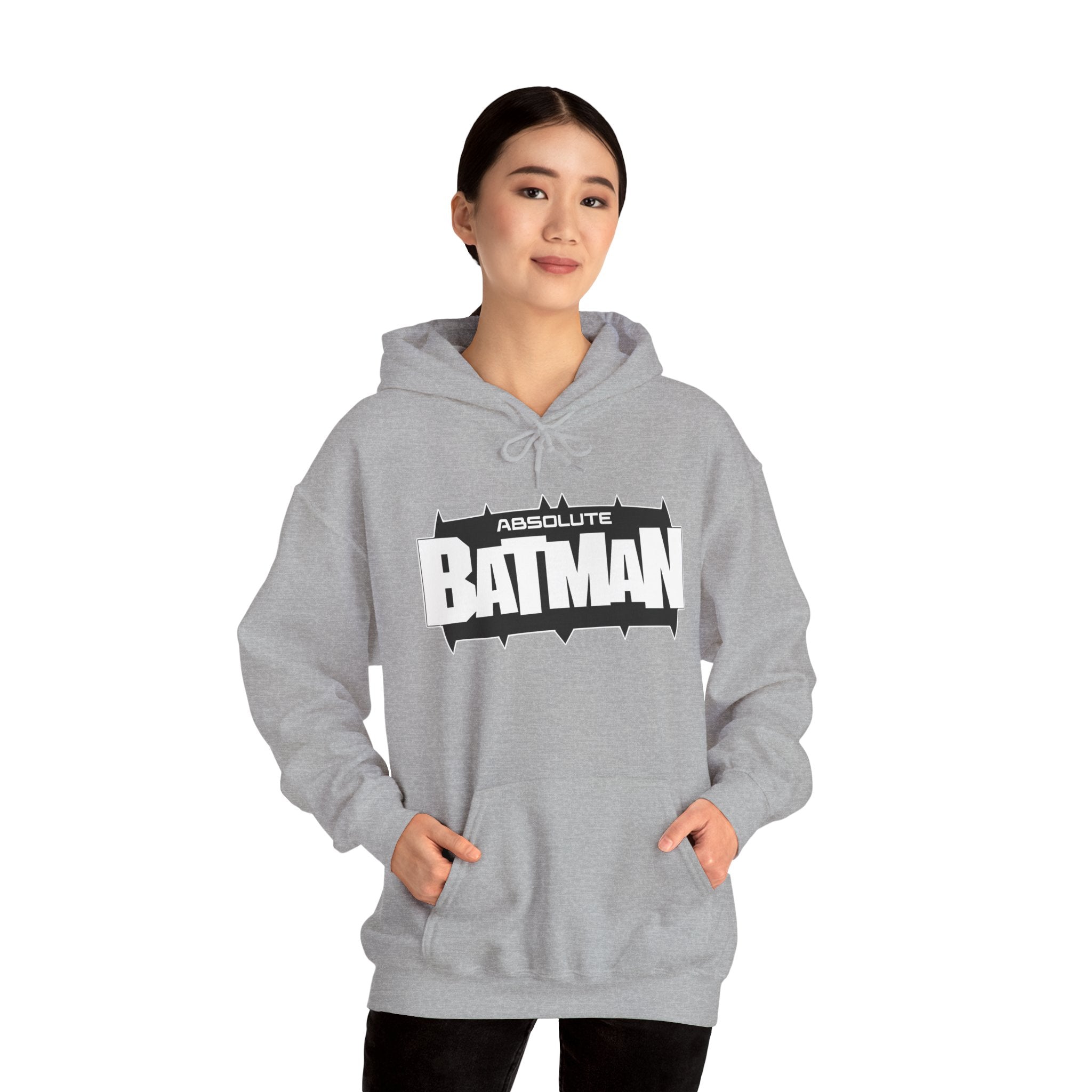 Absolute Batman Logo Unisex Hoodie – Gotham Knight Heavy Bat Graphic Hoodie