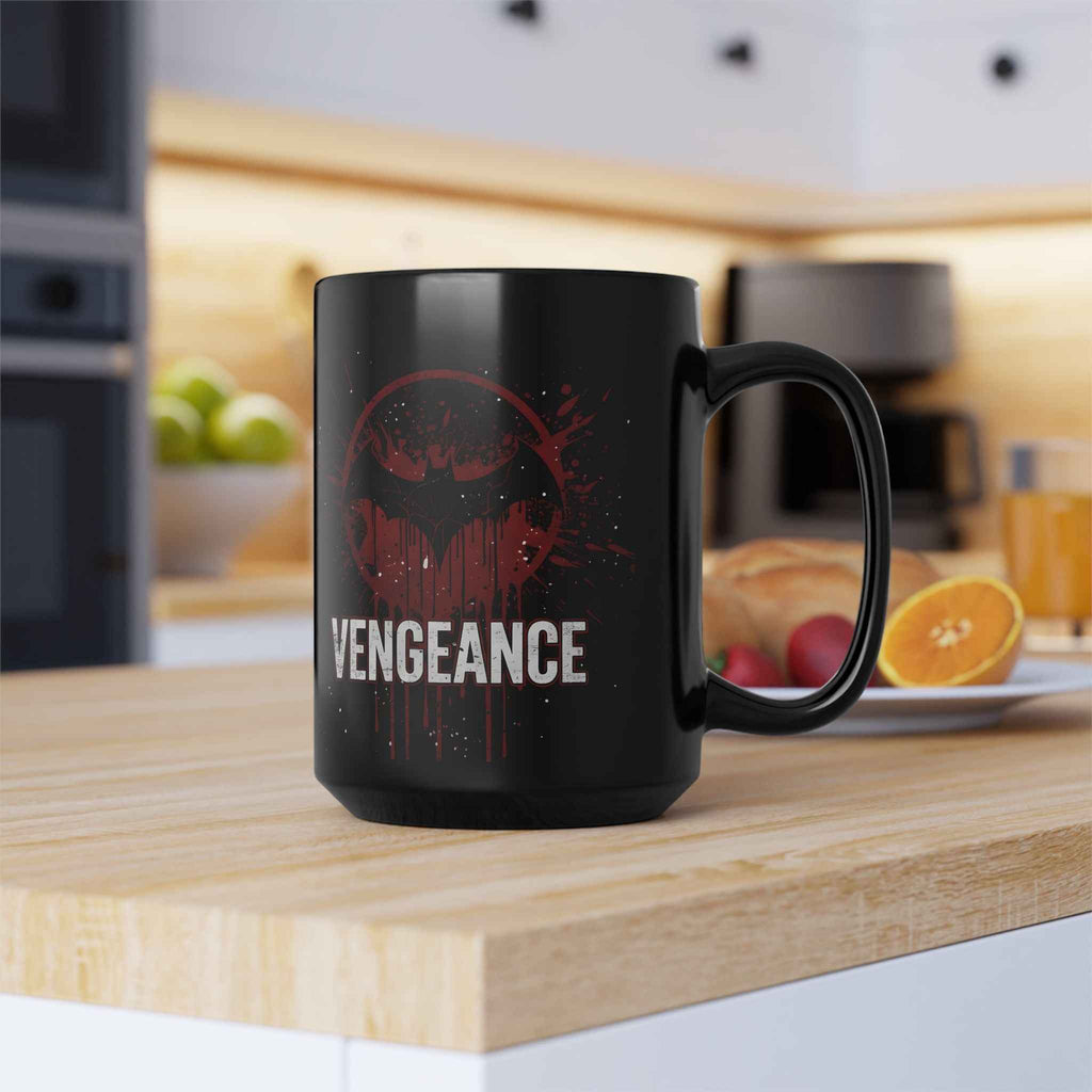 Batman Vengeance Blood Splatter Black Ceramic Mug