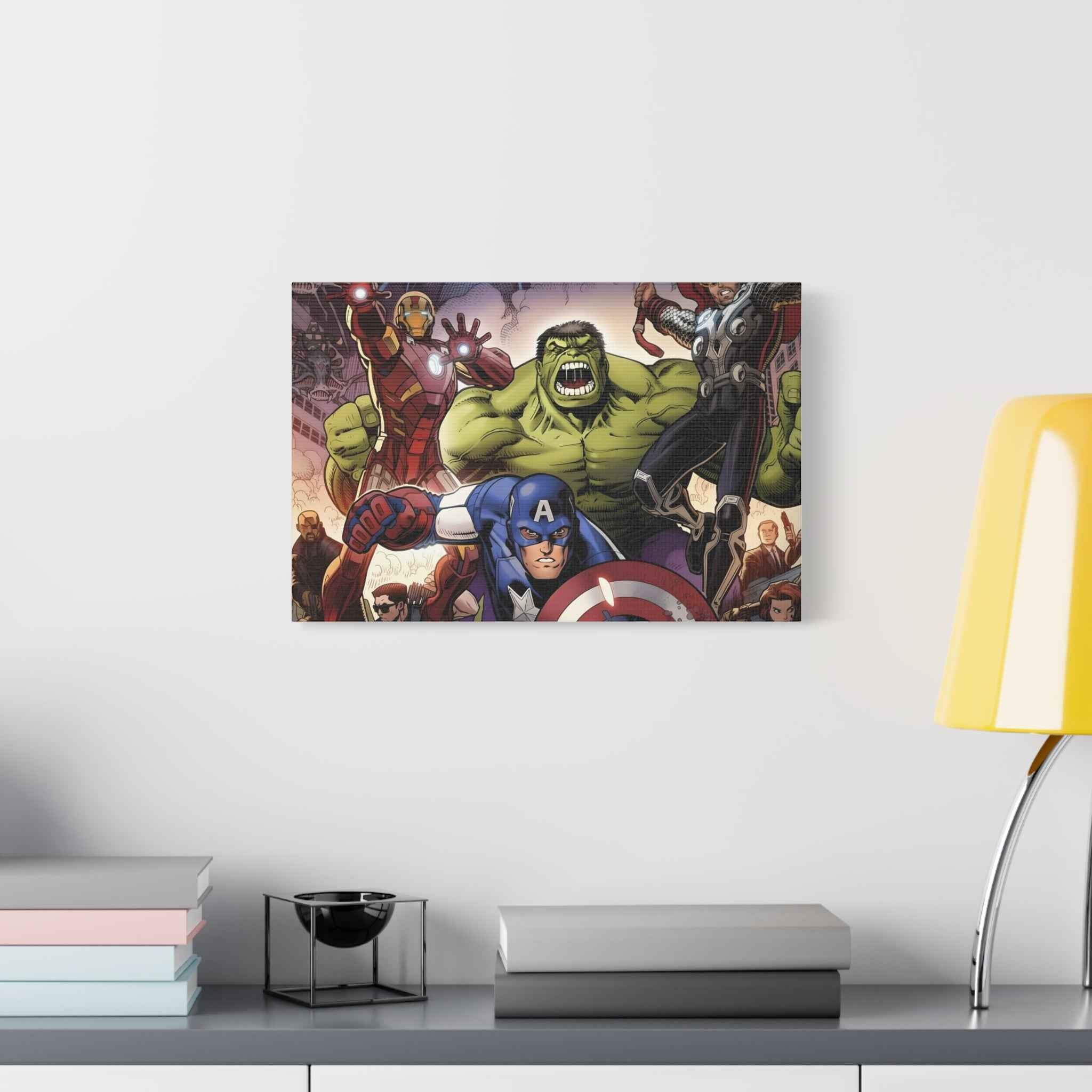 Superhero Canvas Art - Avengers Wall Decor