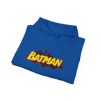 Batman DC Comics Inspired Logo Hoodie — Retro Bold Graphic Batman Sweatshirt