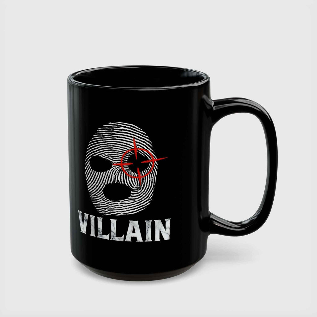 Villain Fingerprint Balaclava Target Anti-Hero Coffee Mug