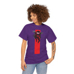 Marvel Miles Morales Spider-Man T-Shirt – Red Vertical Stripe Design | Premium Superhero Tee for Fans