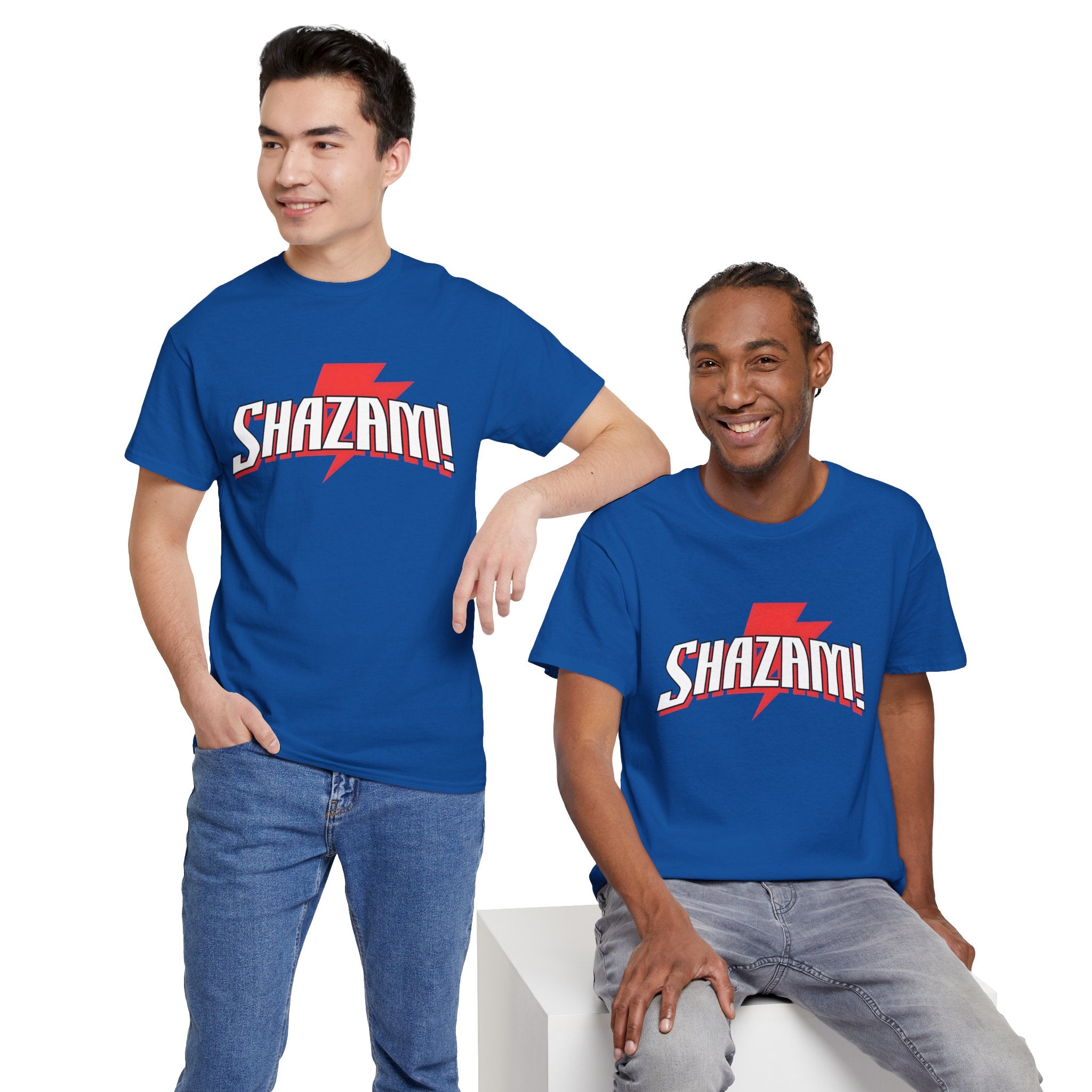 Shazam! Lightning Logo T-Shirt — Retro Comic Superhero Tee