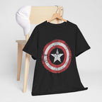Vintage Captain America Shield Star T-Shirt - Unisex Distressed Avengers Tee
