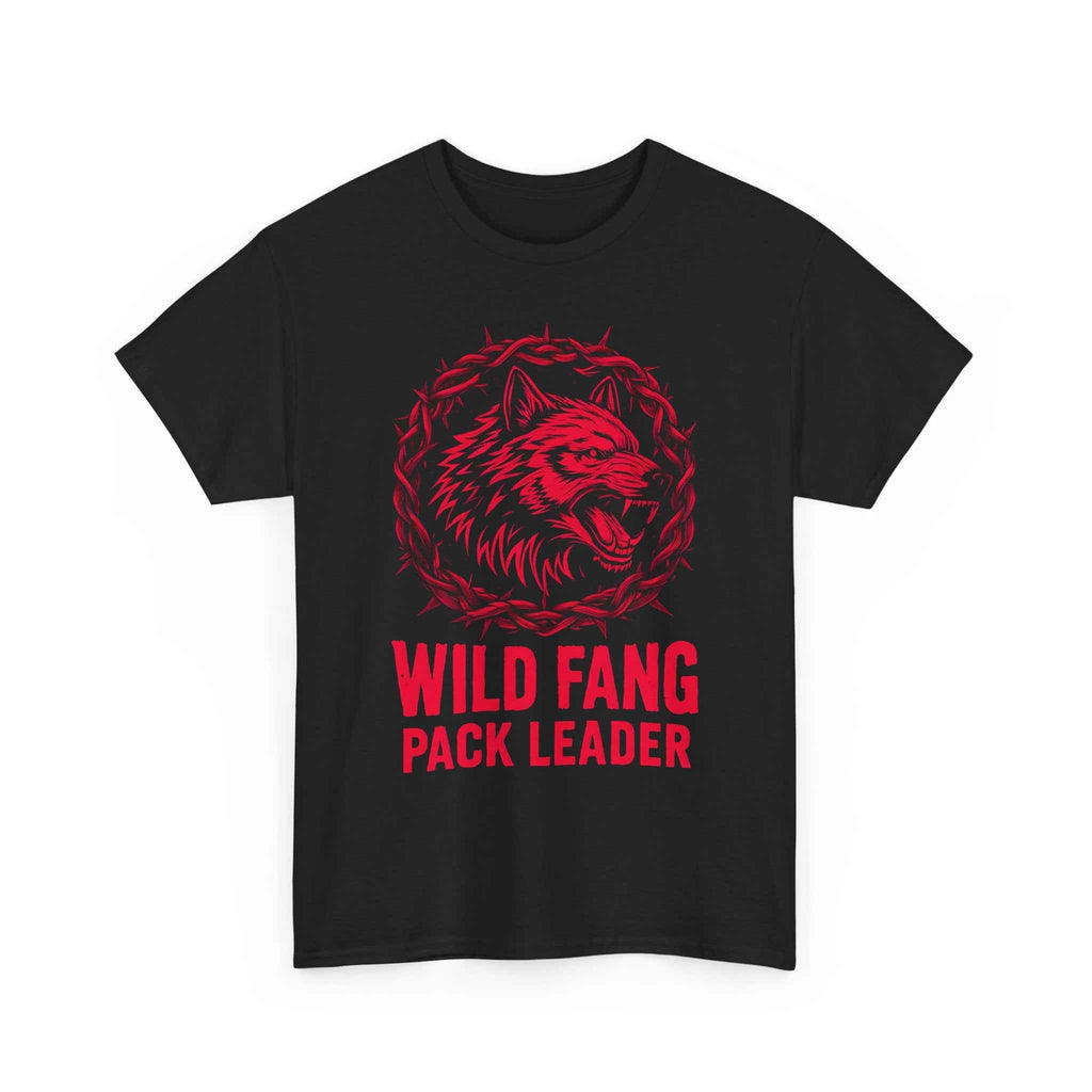 Wild Fang Pack Leader Unisex Cotton T-Shirt | Wolf Lover Gift, Adventure Apparel, Unique Graphic Tee, Animal Tee Shirt, Nature Lover Top