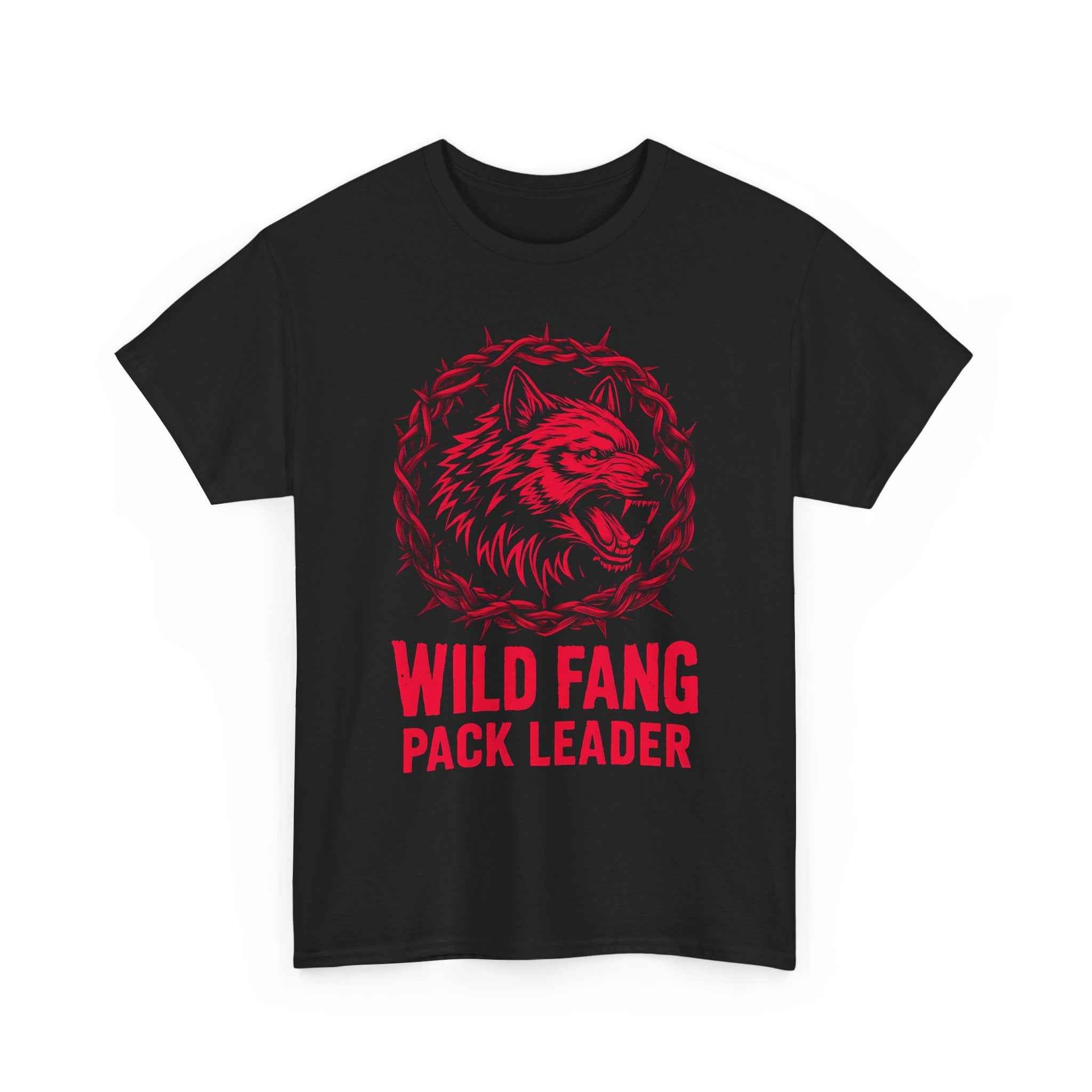 Wild Fang Pack Leader Unisex Cotton T-Shirt | Wolf Lover Gift, Adventure Apparel, Unique Graphic Tee, Animal Tee Shirt, Nature Lover Top