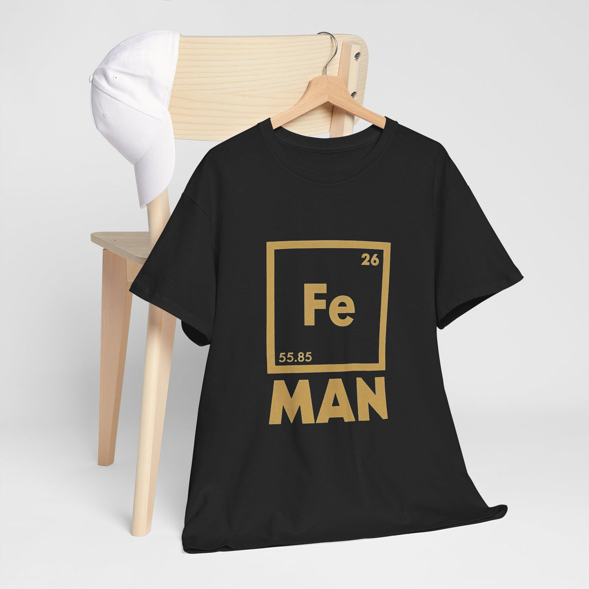 Fe Man The Periodic Avenger T-Shirt — Iron Man Nerds T-Shirt
