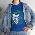Joker Smile Graphic T-Shirt – Dark Villain Green Grin Unisex Tee