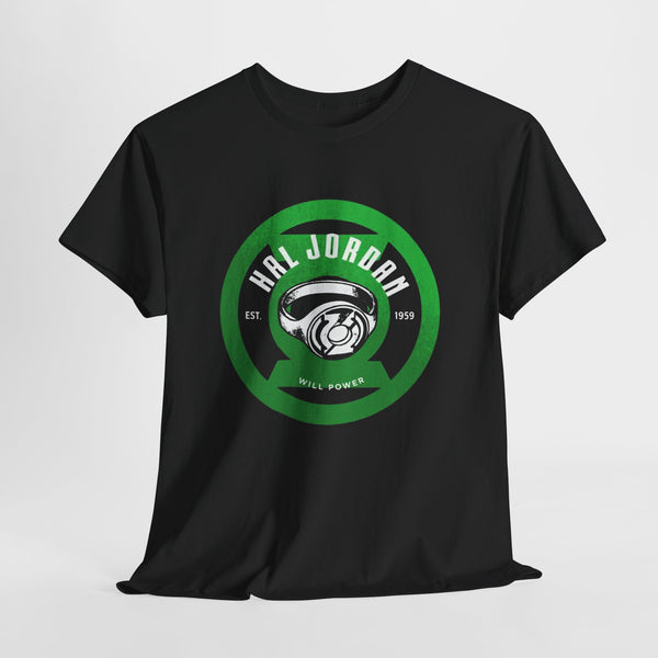 Green Lantern Hal Jordan Retro Logo Basketball T-Shirt