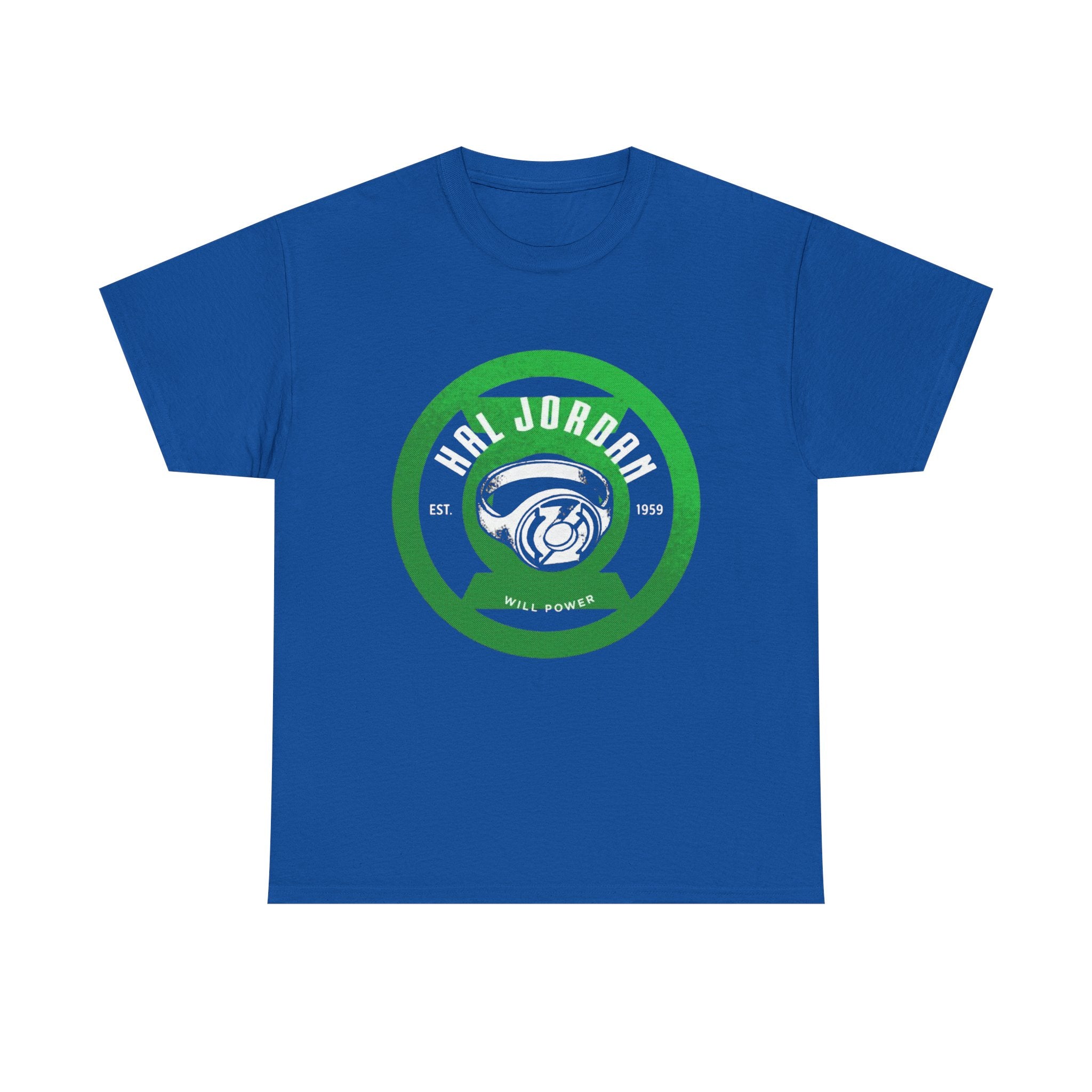 Green Lantern Hal Jordan Retro Logo Basketball T-Shirt