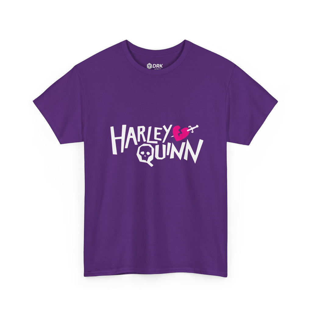 Harley Quinn Skull Heart Shirt – DC Comics Villain Graphic Tee