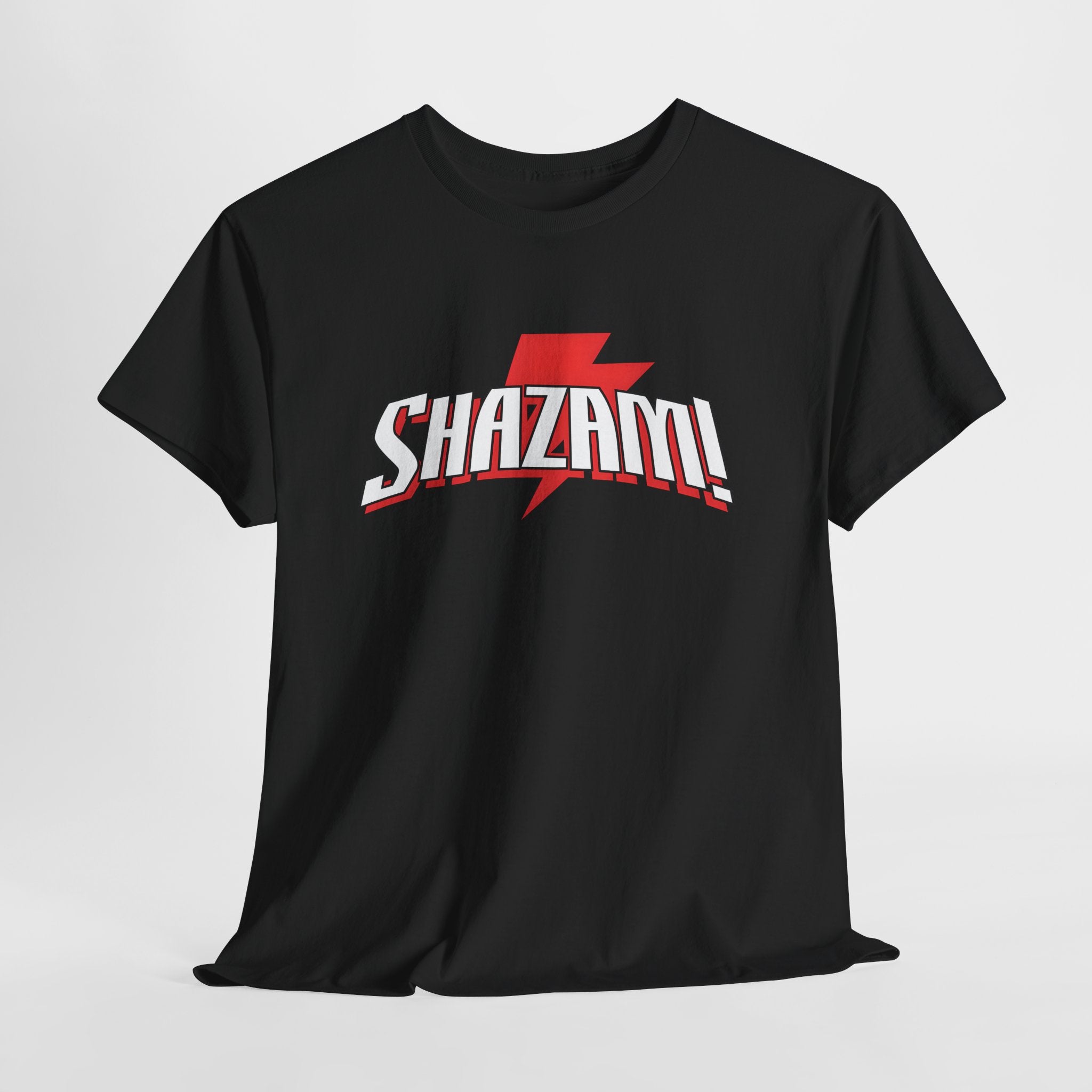 Shazam! Lightning Logo T-Shirt — Retro Comic Superhero Tee