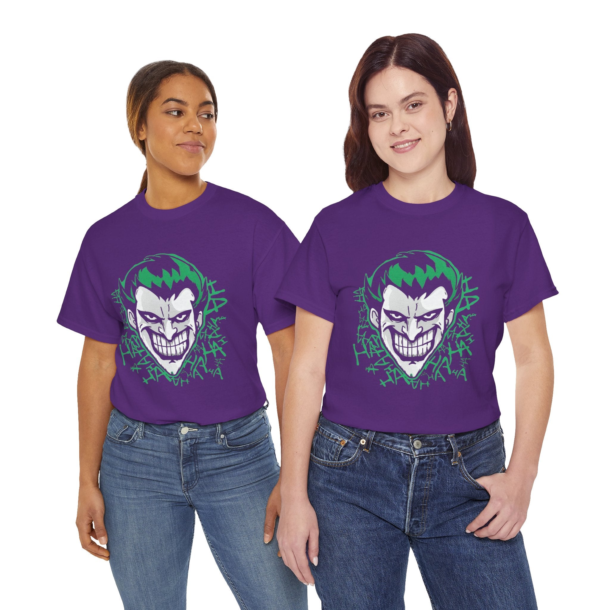 Joker Smile Graphic T-Shirt – Dark Villain Green Grin Unisex Tee
