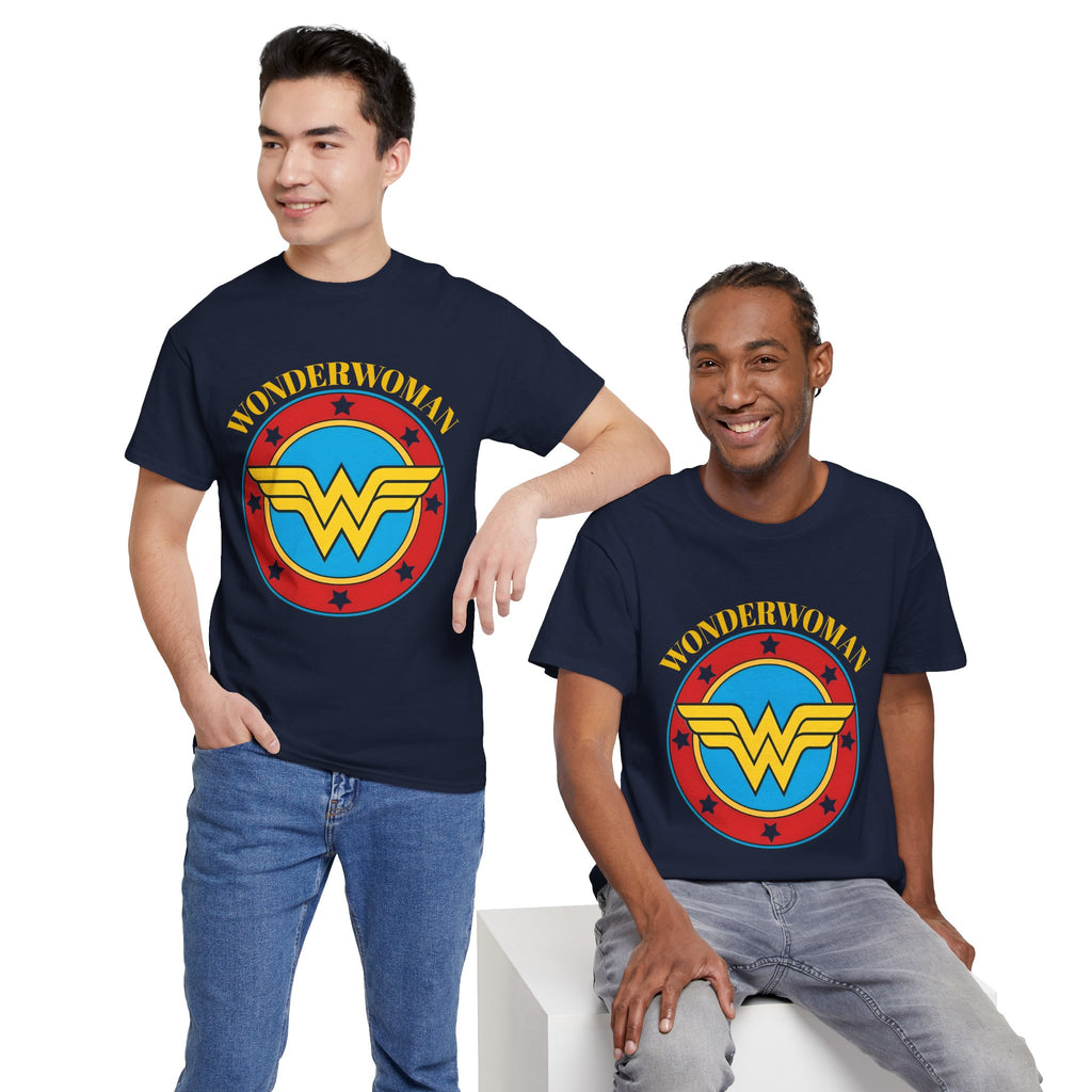 Wonder Woman Retro Logo Unisex T-Shirt - Classic DC Justice League Amazon Warrior Emblem Shirt