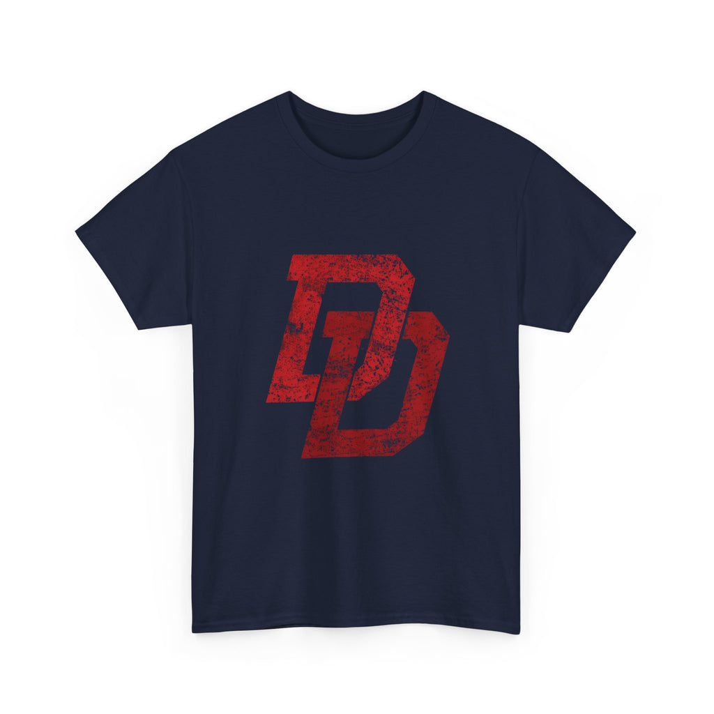 Marvel Daredevil movie Logo T‑Shirt — Distressed DD Superhero  unisex Tee