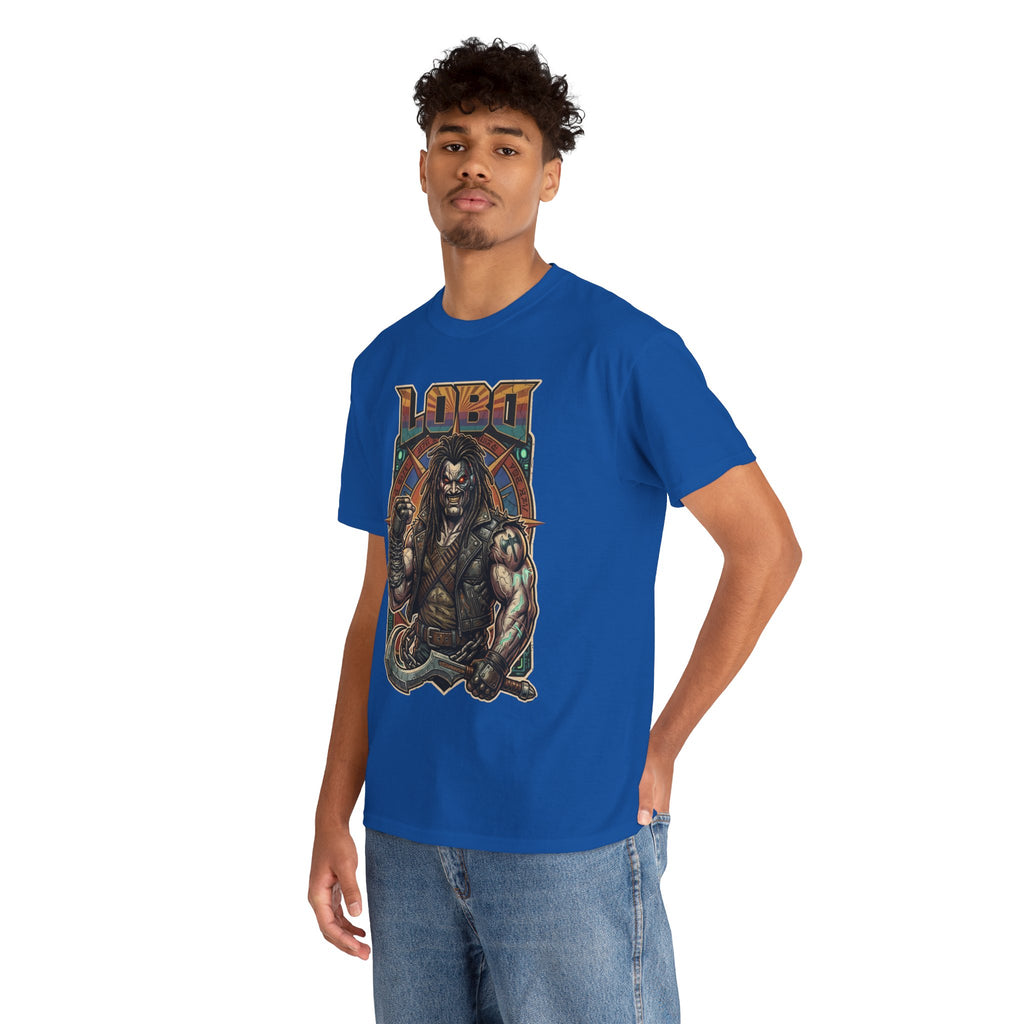 Lobo Warrior Graphic Tee – Jason Momoa’s DCU Czarnian Bounty Hunter T‑Shirt