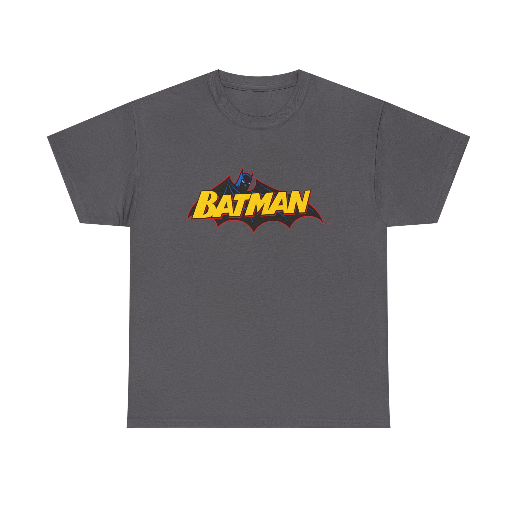 Batman  DC Comics inspired Logo T‑Shirt — Retro Yellow & Red Batman Emblem Tee
