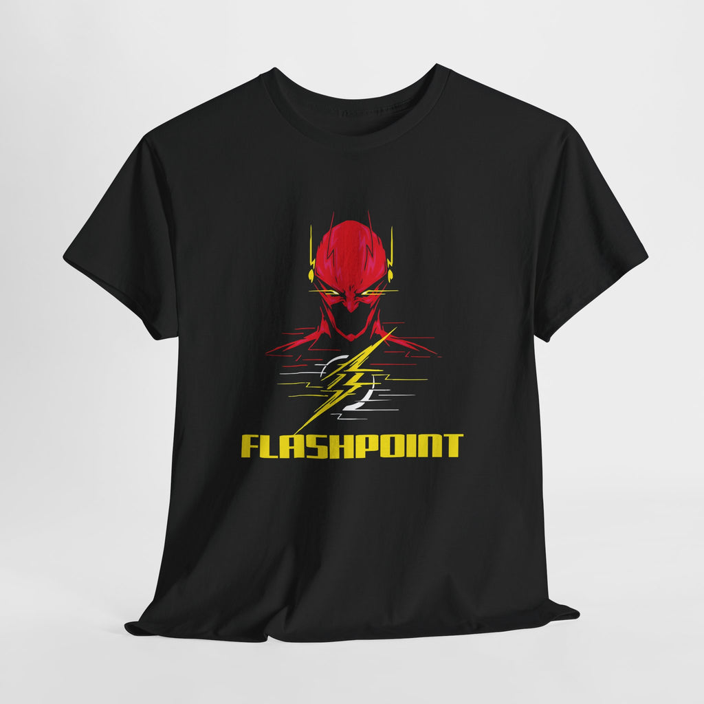Flashpoint DC Flash Unisex T-shirt - Barry Allen Speed Force Graphic Tee - Dark Superhero Streetwear
