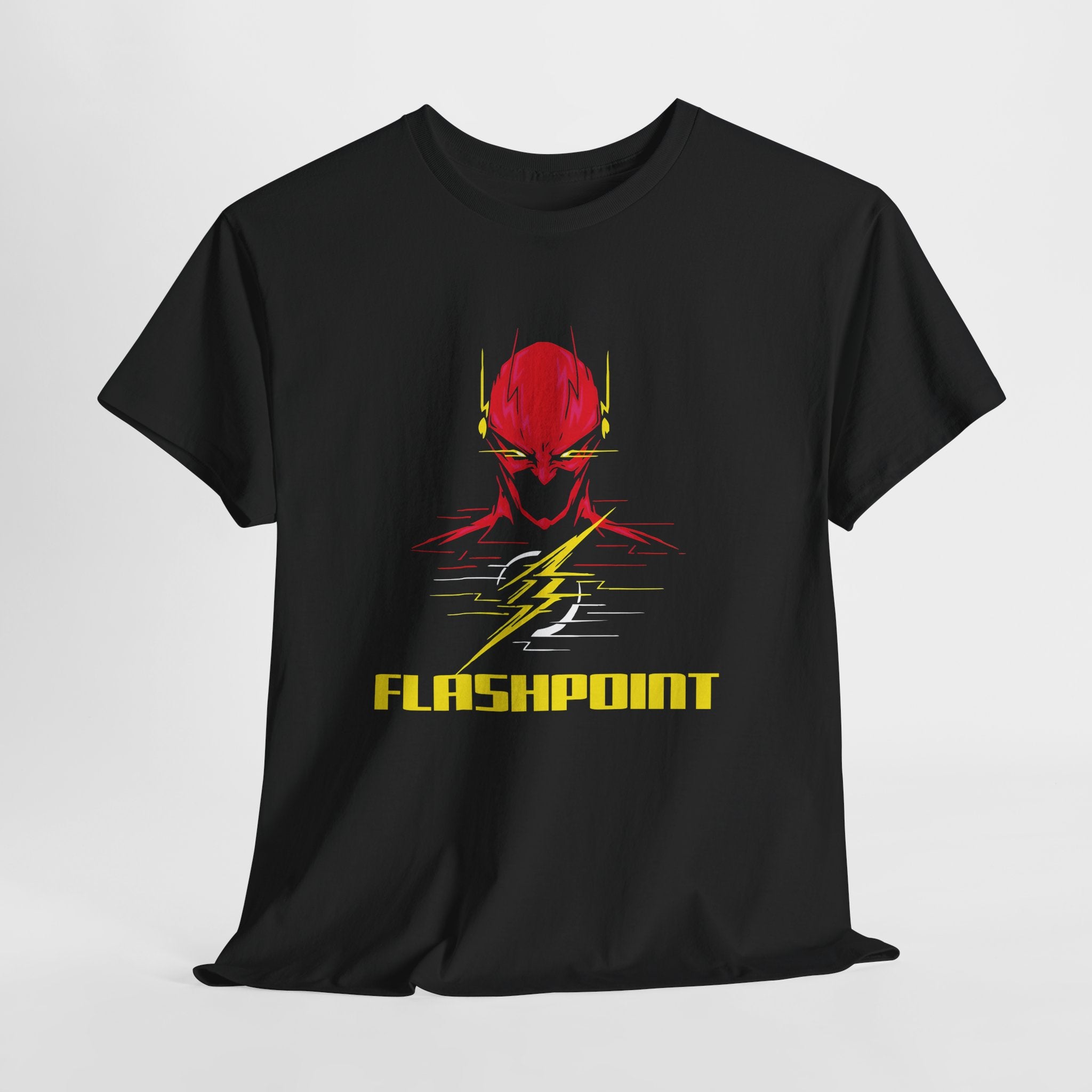 Flashpoint DC Flash Unisex T-shirt - Barry Allen Speed Force Graphic Tee - Dark Superhero Streetwear