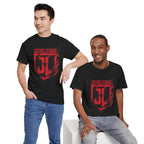 The Justice League Movie Distressed Red Emblem Unisex T-Shirt