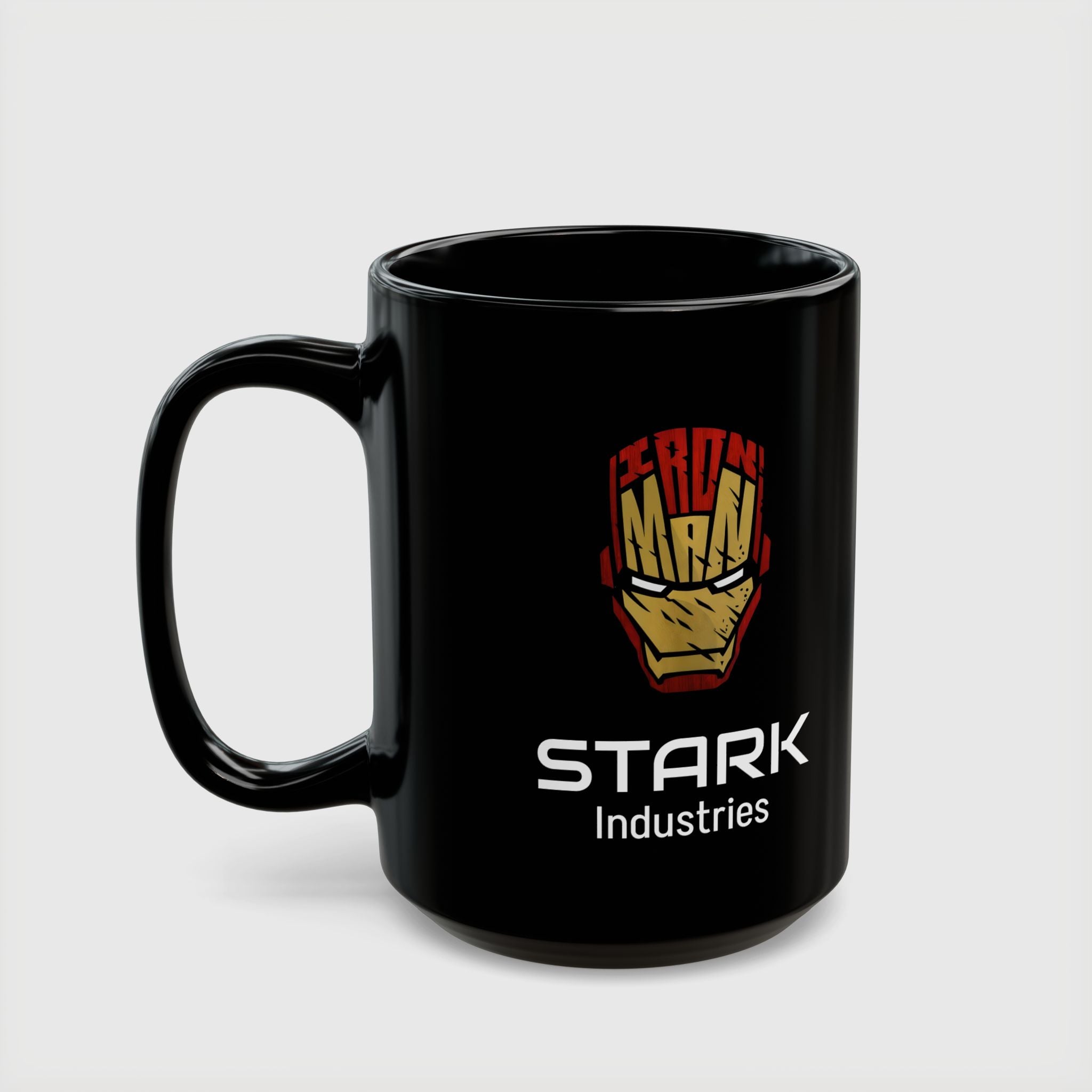Iron Man Stark Industries Black Ceramic Coffee Mug - Drkheroz